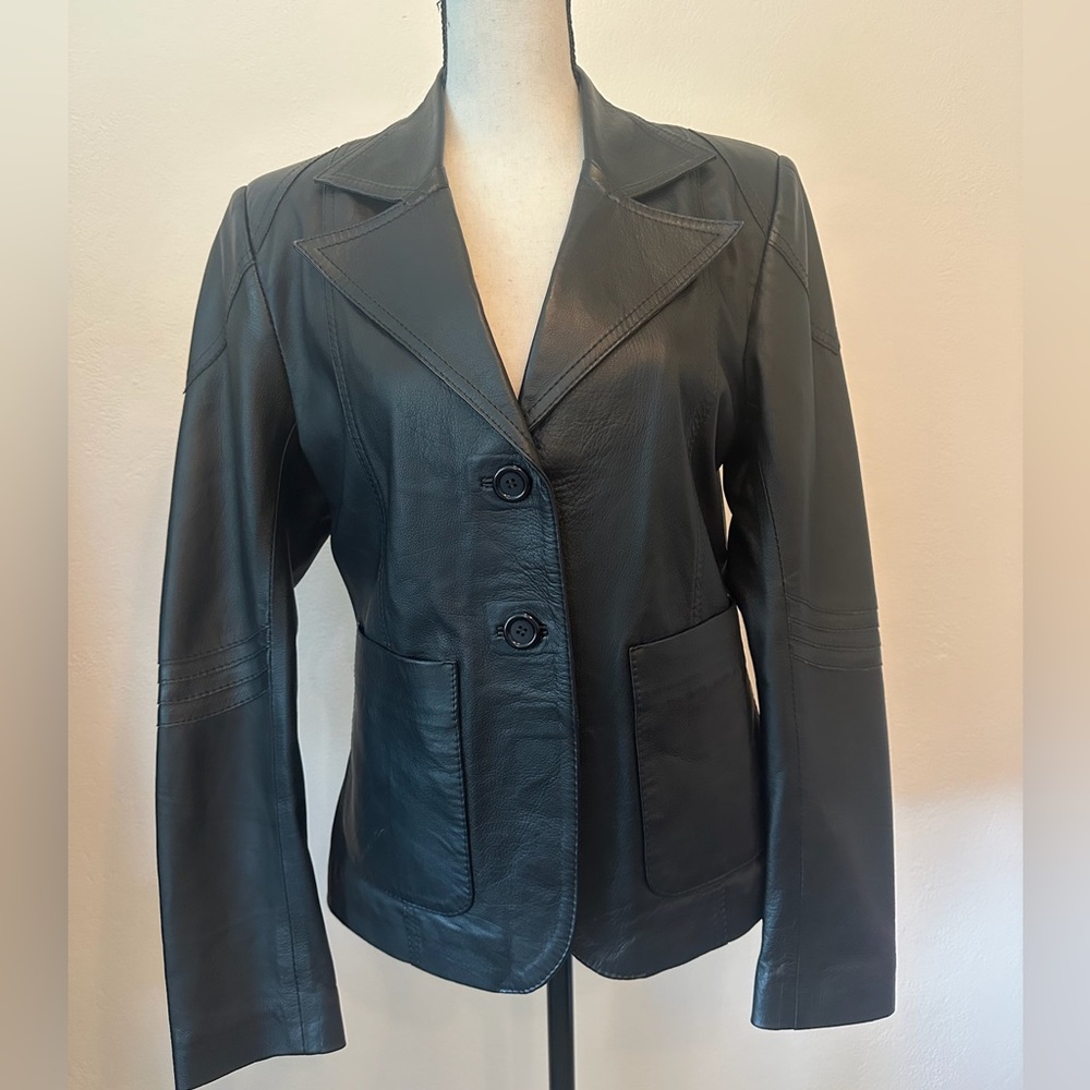 Colombian Black Leather Women's Jacket